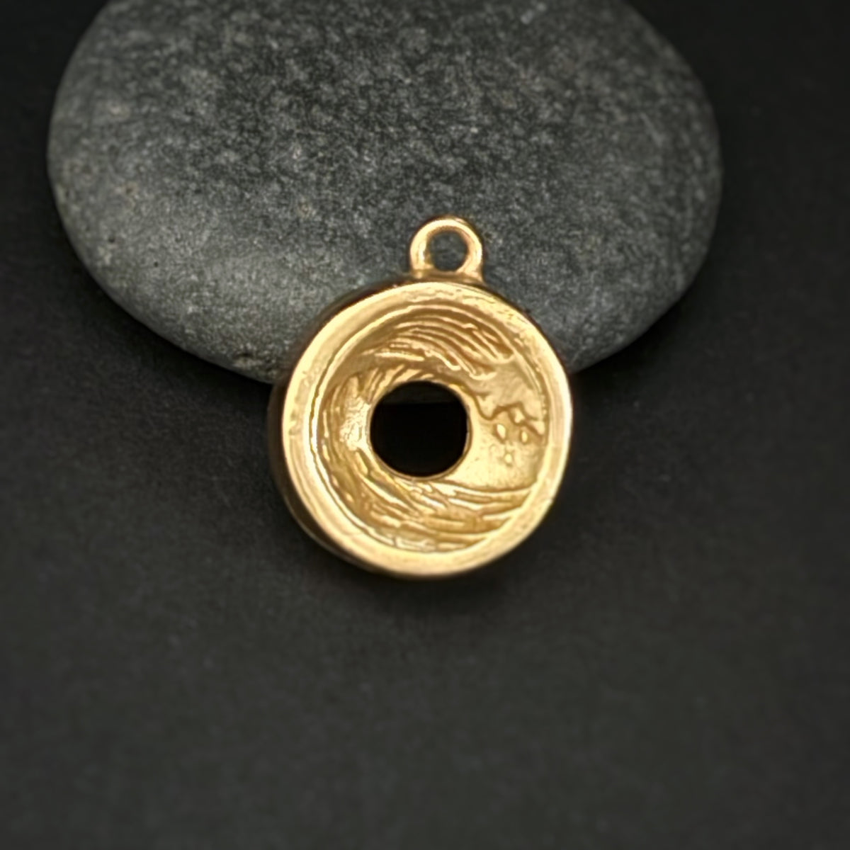 Endless Ocean Pendant, 14mm, “Gold” Bronze