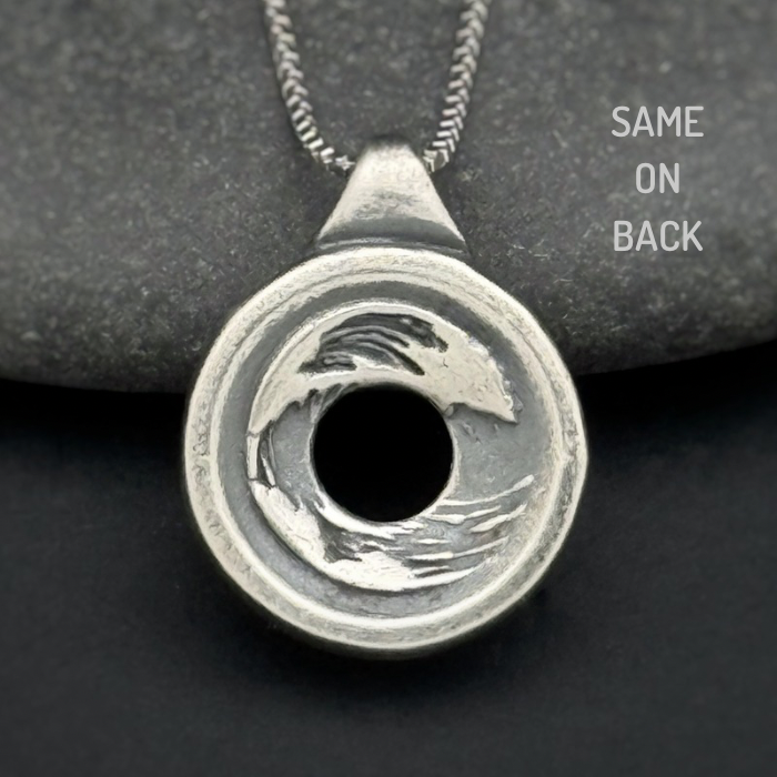 Endless Ocean Pendant, 16mm,  Sterling