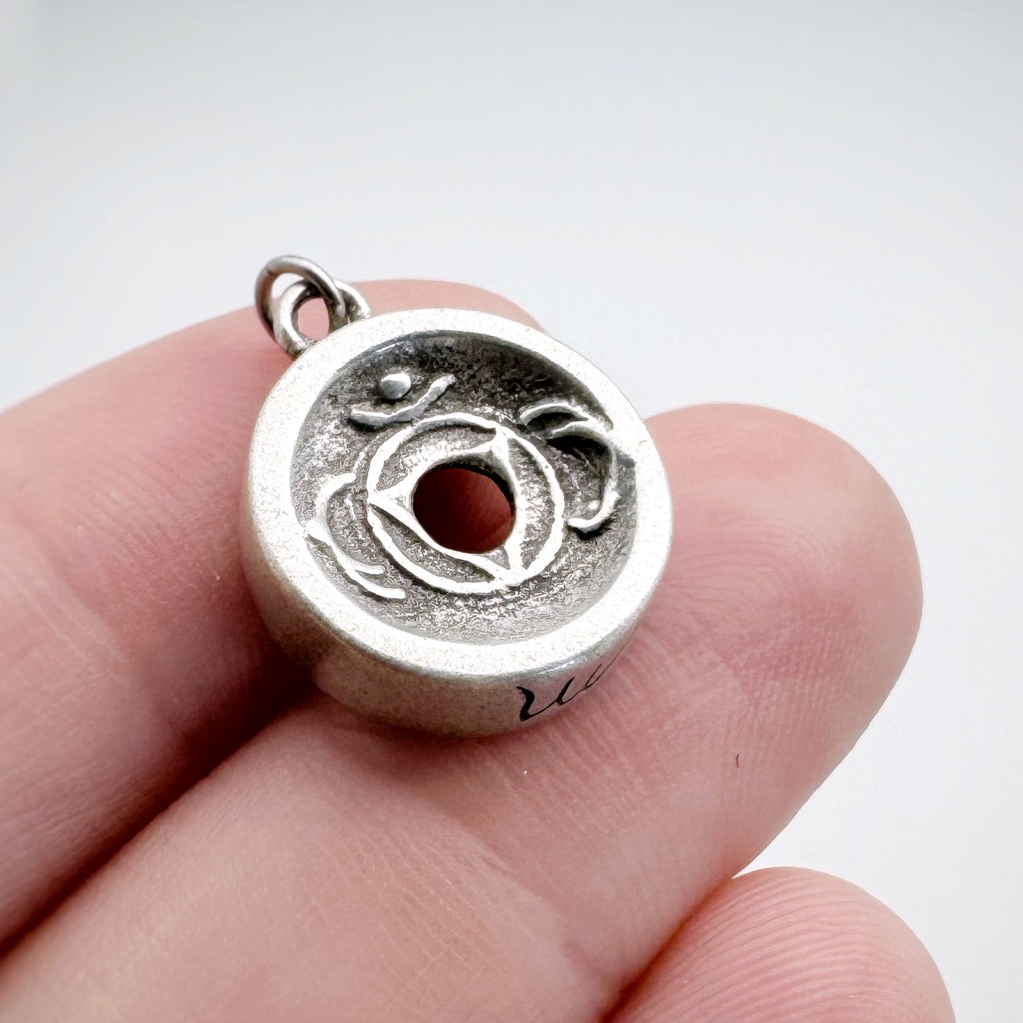 Brow Chakra Pendant, 14mm, Sterling