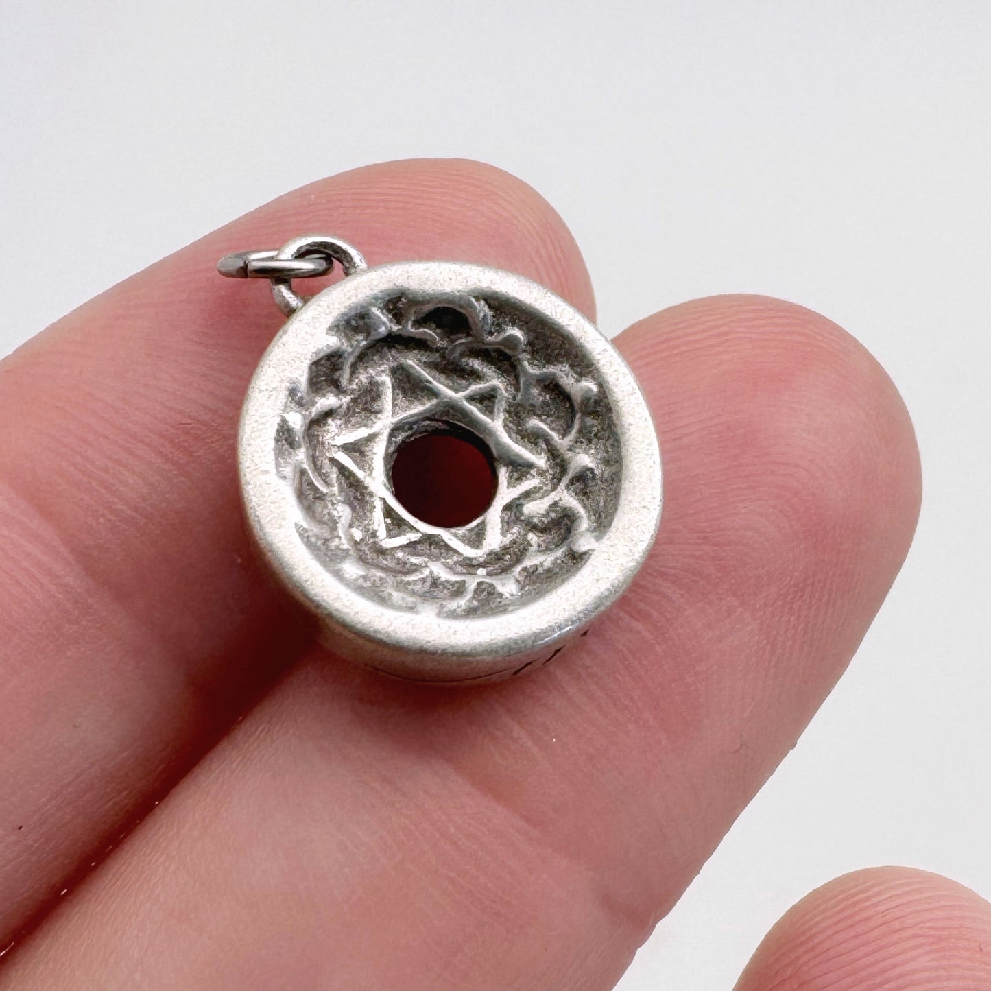 Heart Chakra Pendant, 14mm, Sterling