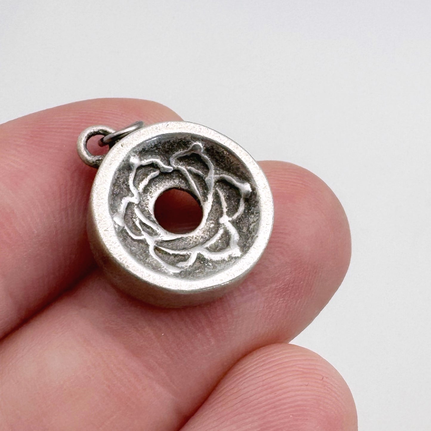Sacral Chakra Pendant, 14mm, Sterling