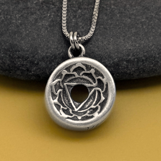 Solar Chakra Pendant, 14mm, Sterling