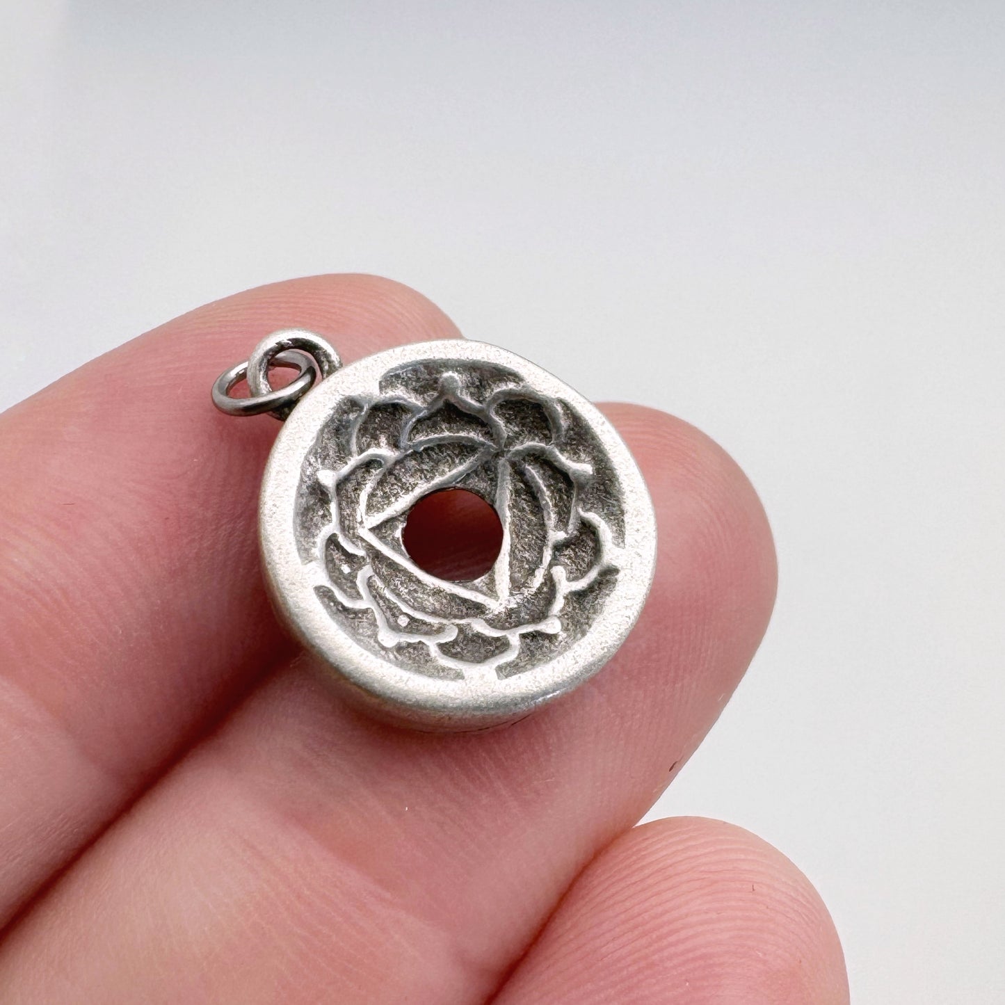 Solar Chakra Pendant, 14mm, Sterling