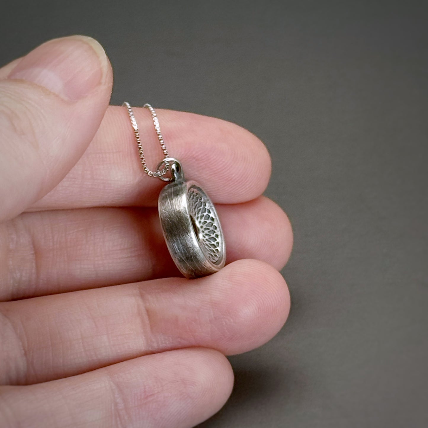 Current Clarity, 14mm Sterling Silver Pendant