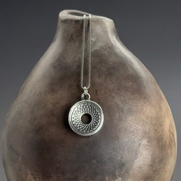 Current Clarity, 14mm Sterling Silver Pendant