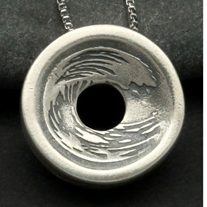 Endless Ocean Pendant, 16mm,  Sterling
