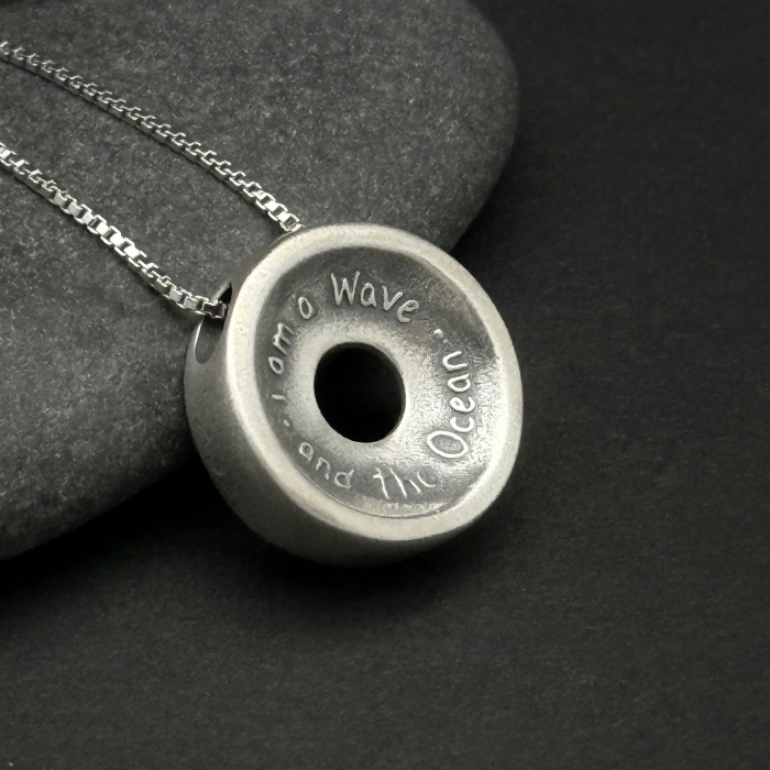 Endless Ocean Pendant, 16mm,  Sterling