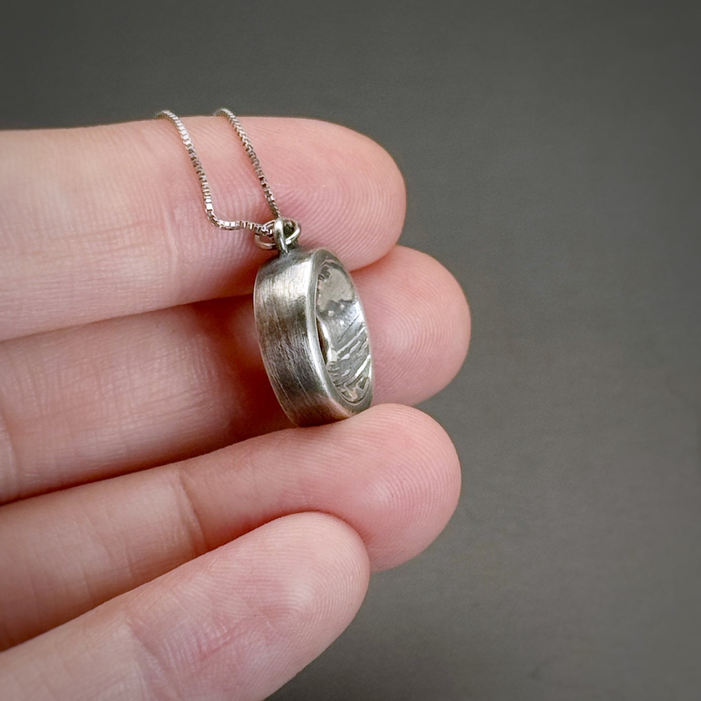 Endless Ocean, 14mm Sterling Silver Pendant