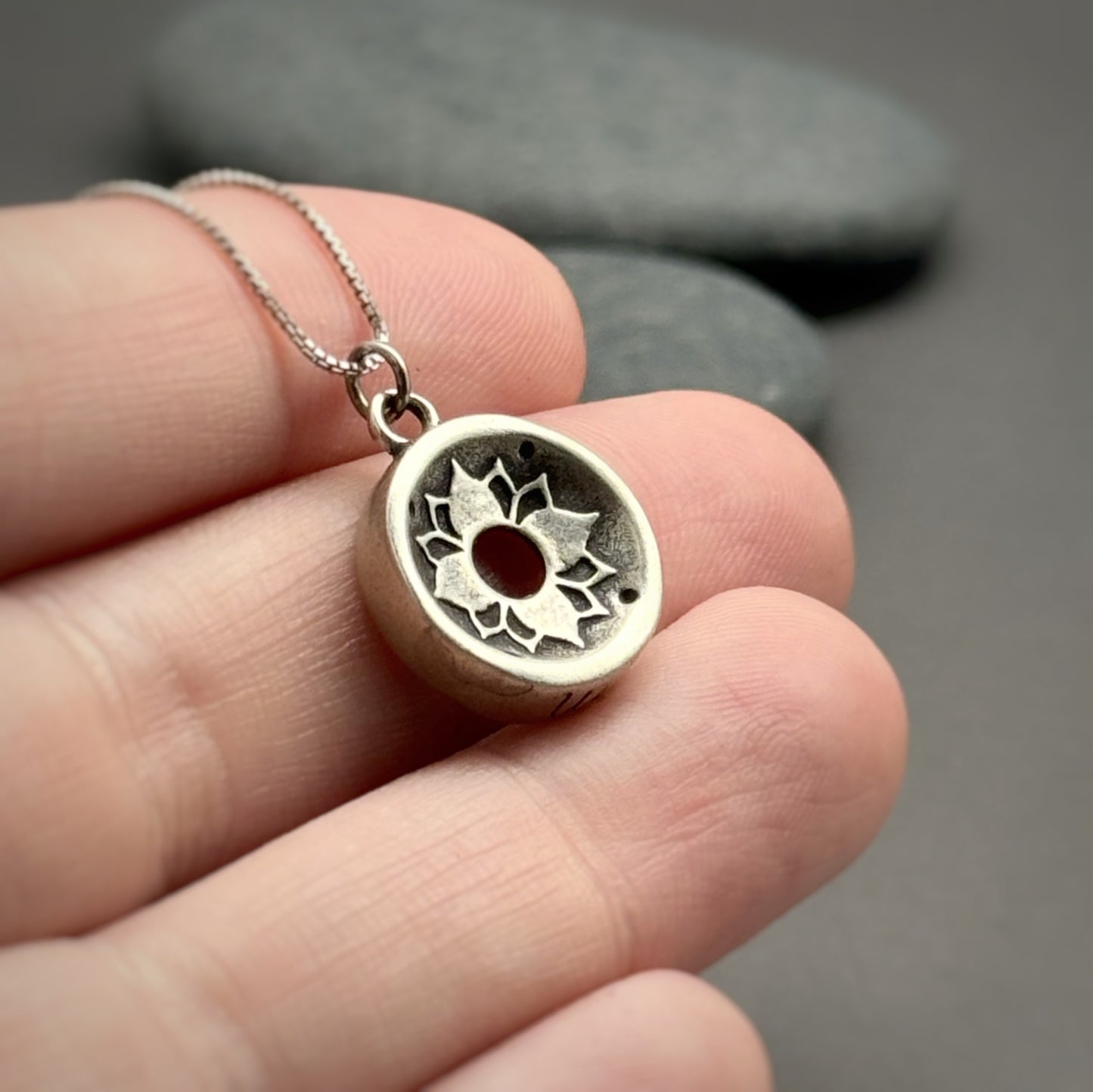 Heart Harmony, 14mm Sterling Silver Pendant