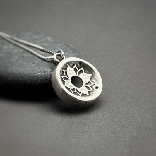 Heart Harmony, 14mm Sterling Silver Pendant