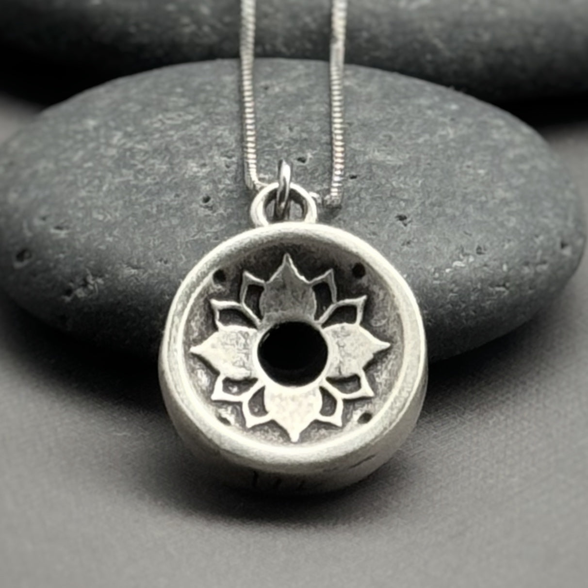 Heart Harmony, 14mm Sterling Silver Pendant