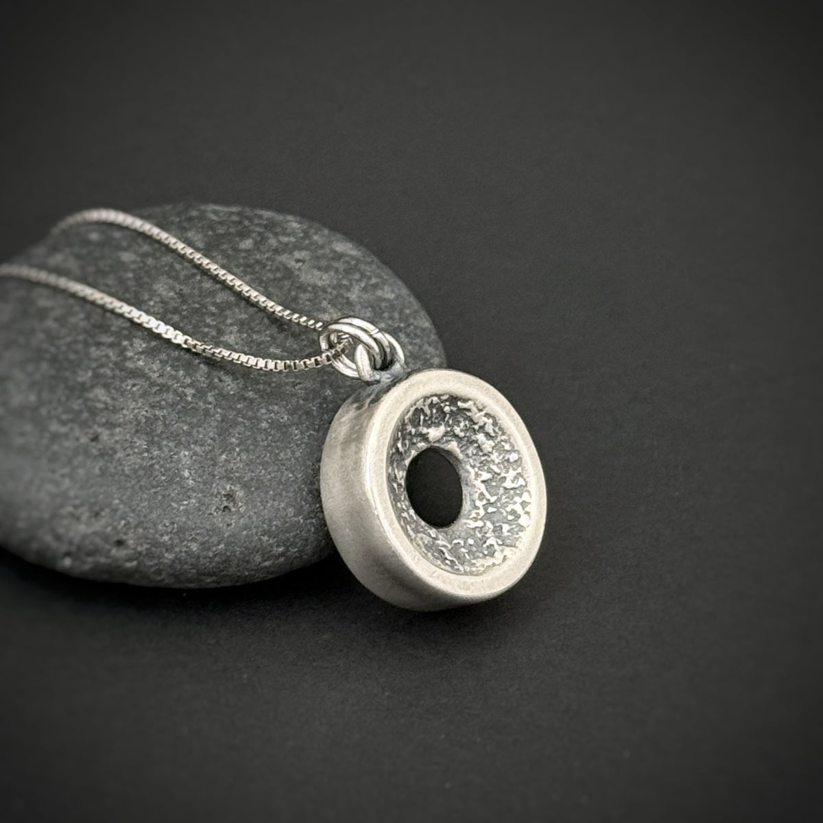Grit n Grace Pendant, 14mm, Sterling
