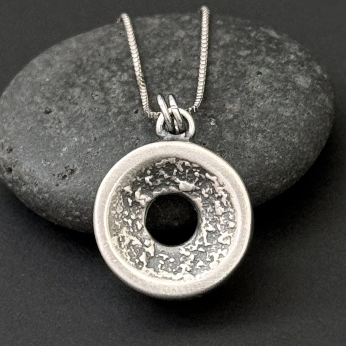 Grit n Grace Pendant, 14mm, Sterling