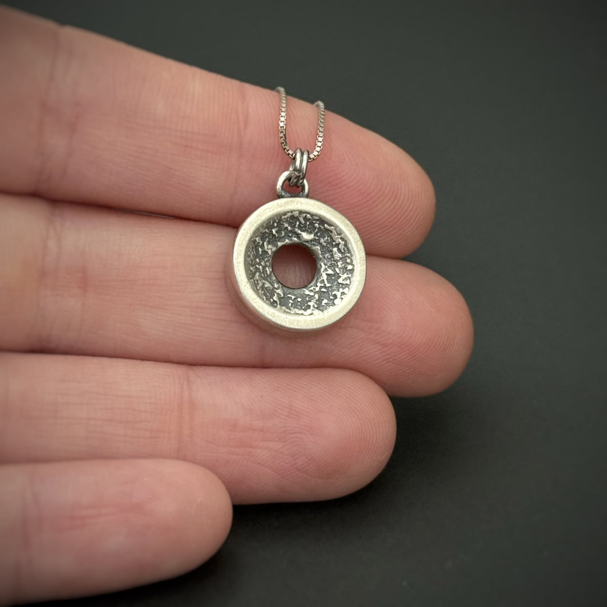 Grit n Grace Pendant, 14mm, Sterling