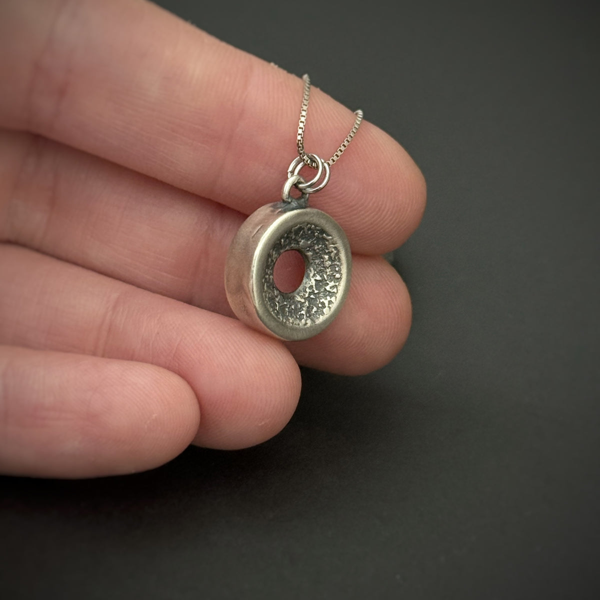 Grit n Grace Pendant, 14mm, Sterling