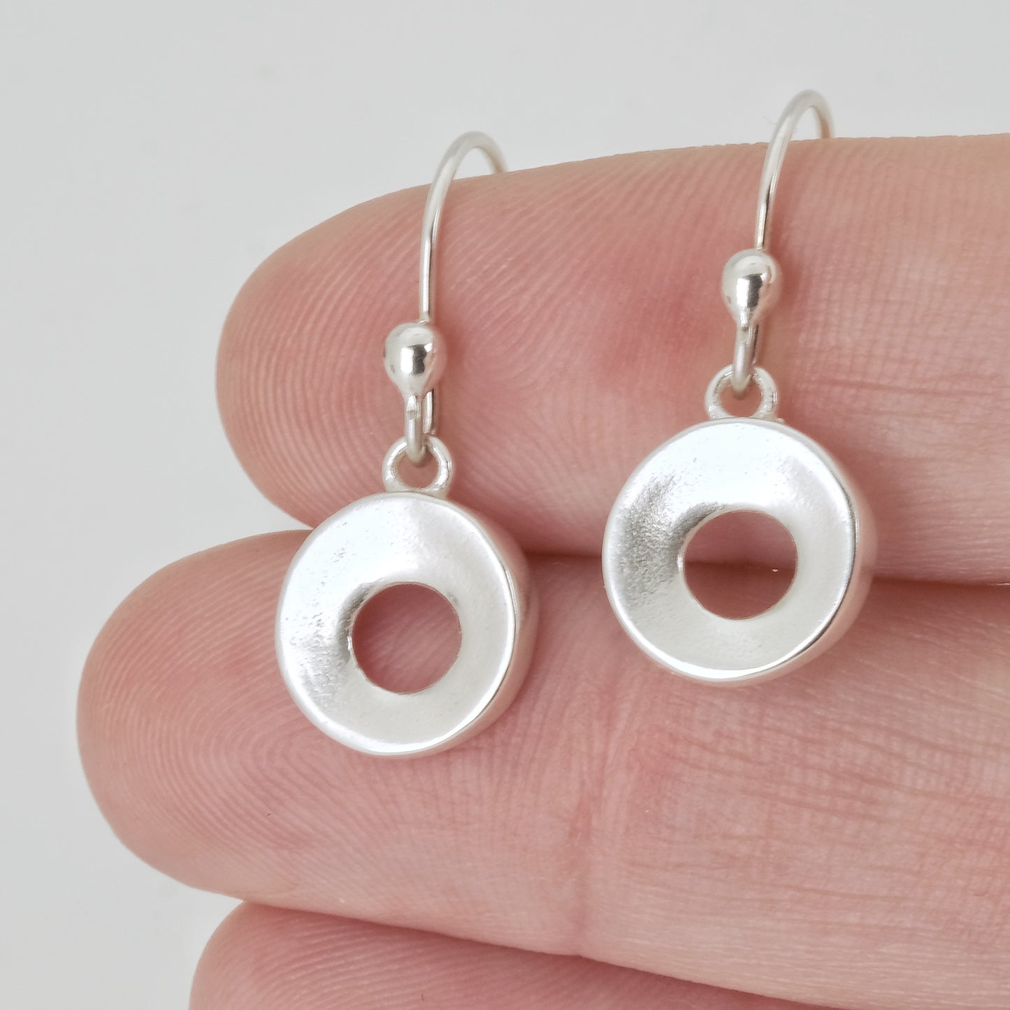 Pure & Simple Earrings, Circle, Sterling 10mm