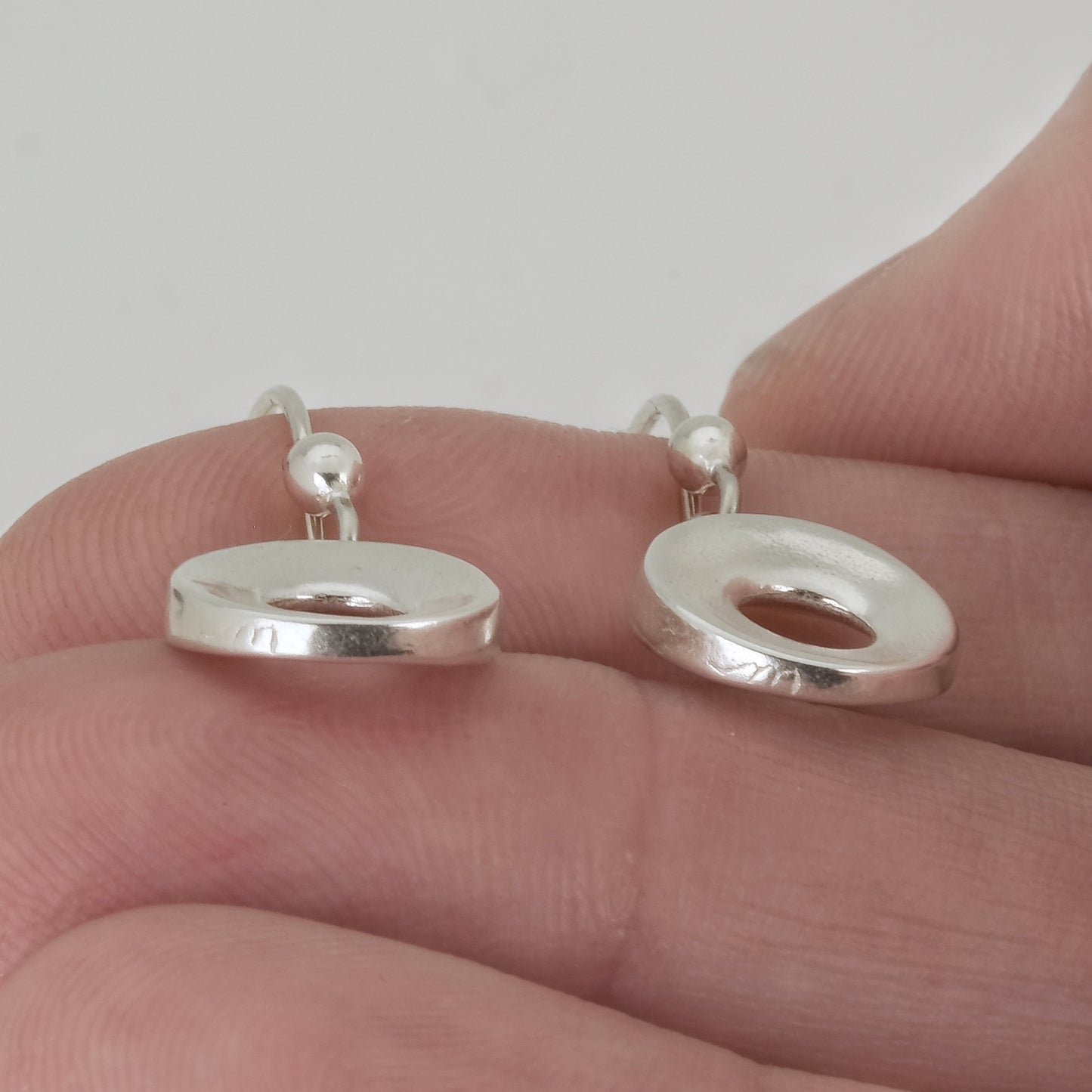 Pure & Simple Earrings, Circle, Sterling 10mm