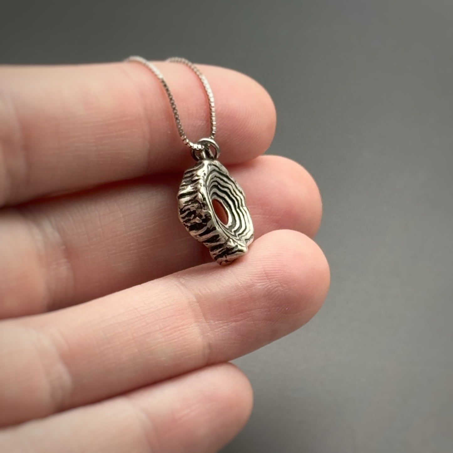 Rooted Rings, 14mm Sterling Silver Pendant