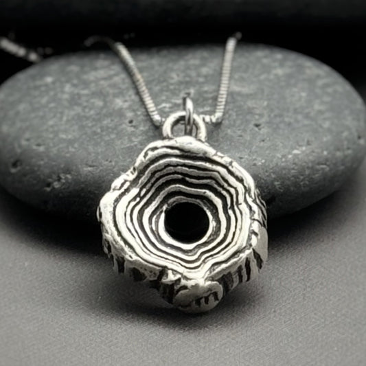 Rooted Rings, 14mm Sterling Silver Pendant