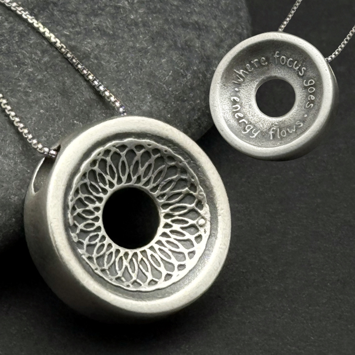 Current Clarity Pendant, 16mm, Sterling